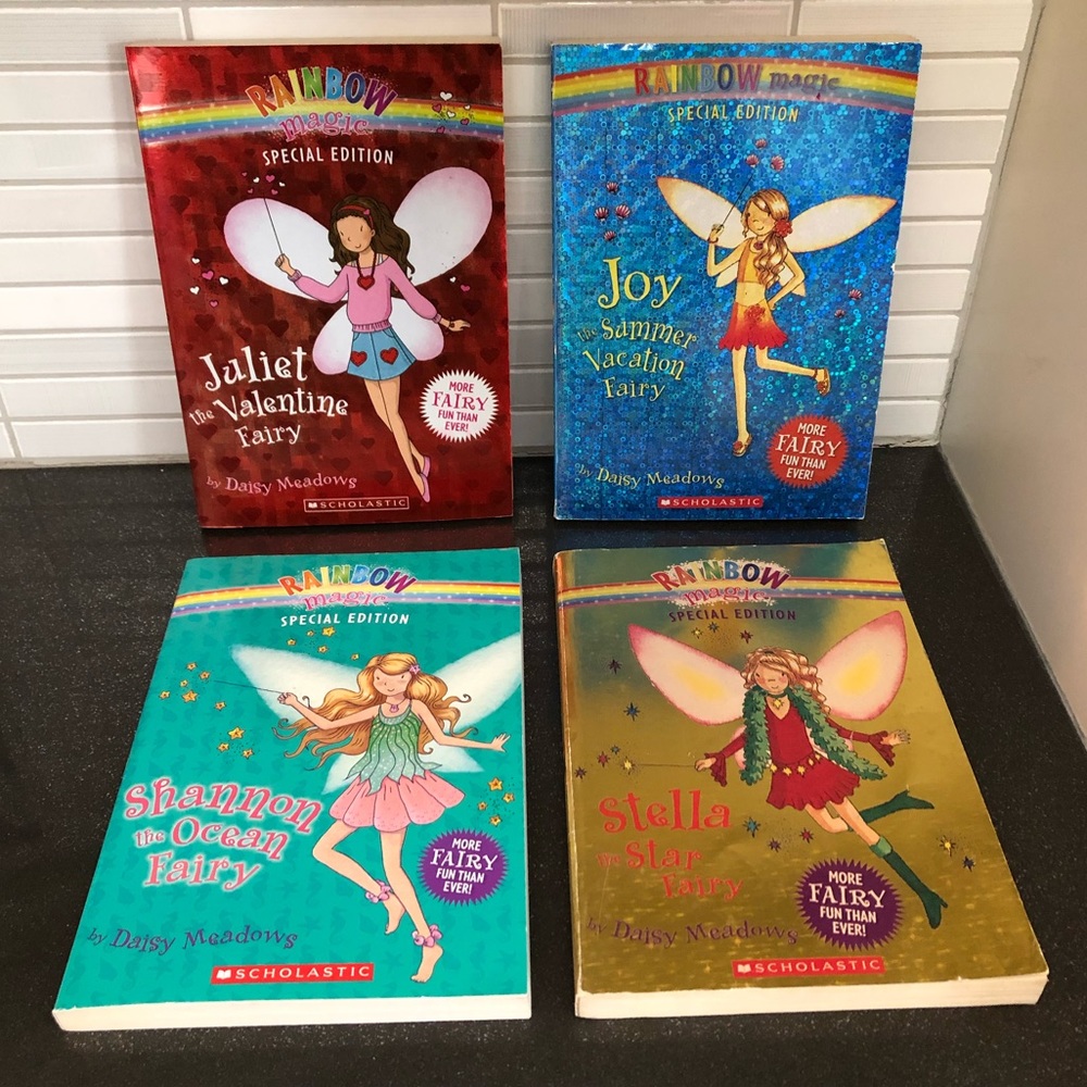 4 Rainbow Magic special edition fairy books